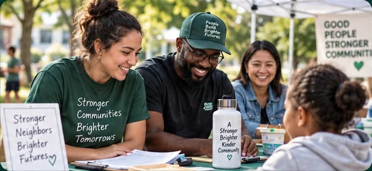 A community program bringing people together.